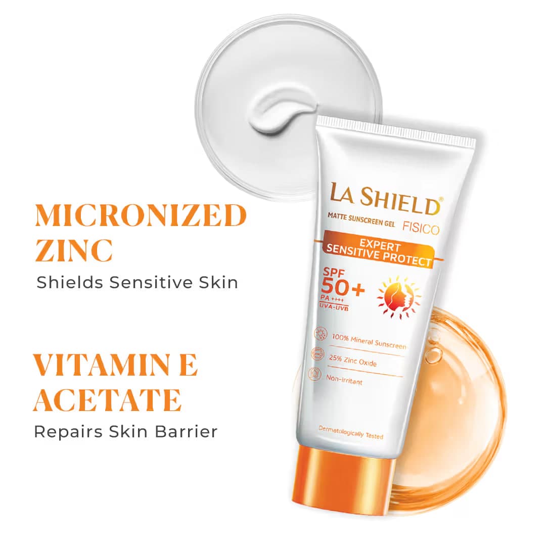 La Shield Fisico SPF 50+ PA++++ Mineral Sunscreen No Chemical Filter For Sensitive Skin - Slide 3