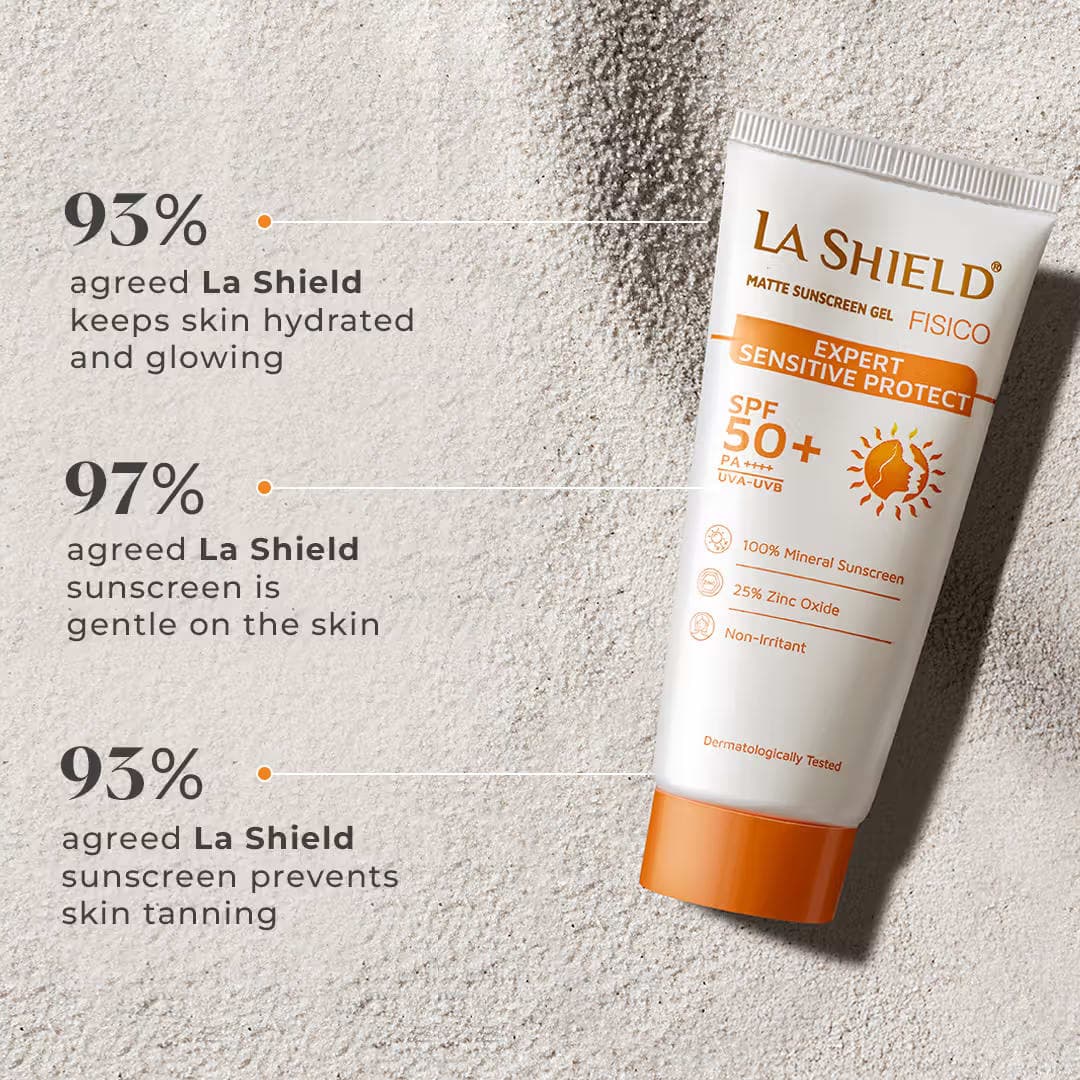 La Shield Fisico SPF 50+ PA++++ Mineral Sunscreen No Chemical Filter For Sensitive Skin - Slide 5