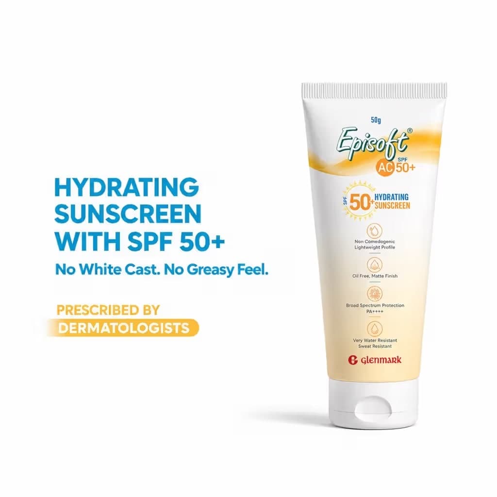 Episoft AC SPF 50+ Hydrating Sunscreen - Slide 1