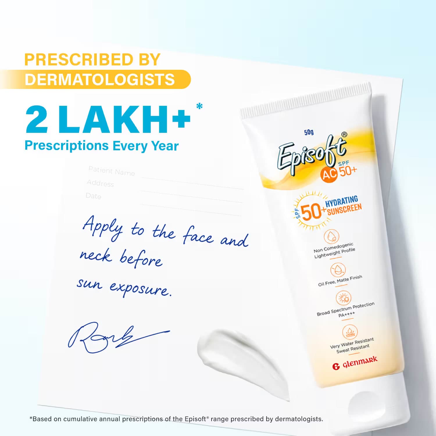 Episoft AC SPF 50+ Hydrating Sunscreen - Slide 3