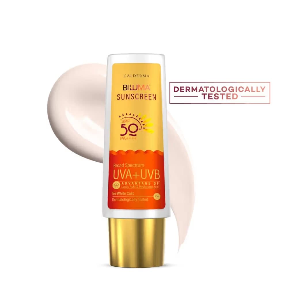 Biluma Sunscreen SPF50+ UVA+UVB Filters Reduces Dark Spot & Evens Skin Tone - Slide 2