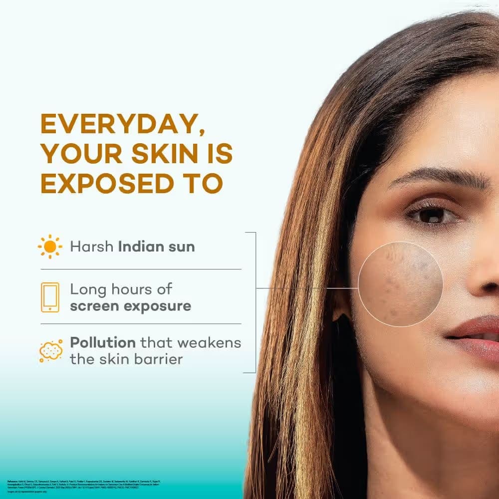 Biluma Sunscreen SPF50+ UVA+UVB Filters Reduces Dark Spot & Evens Skin Tone - Slide 4