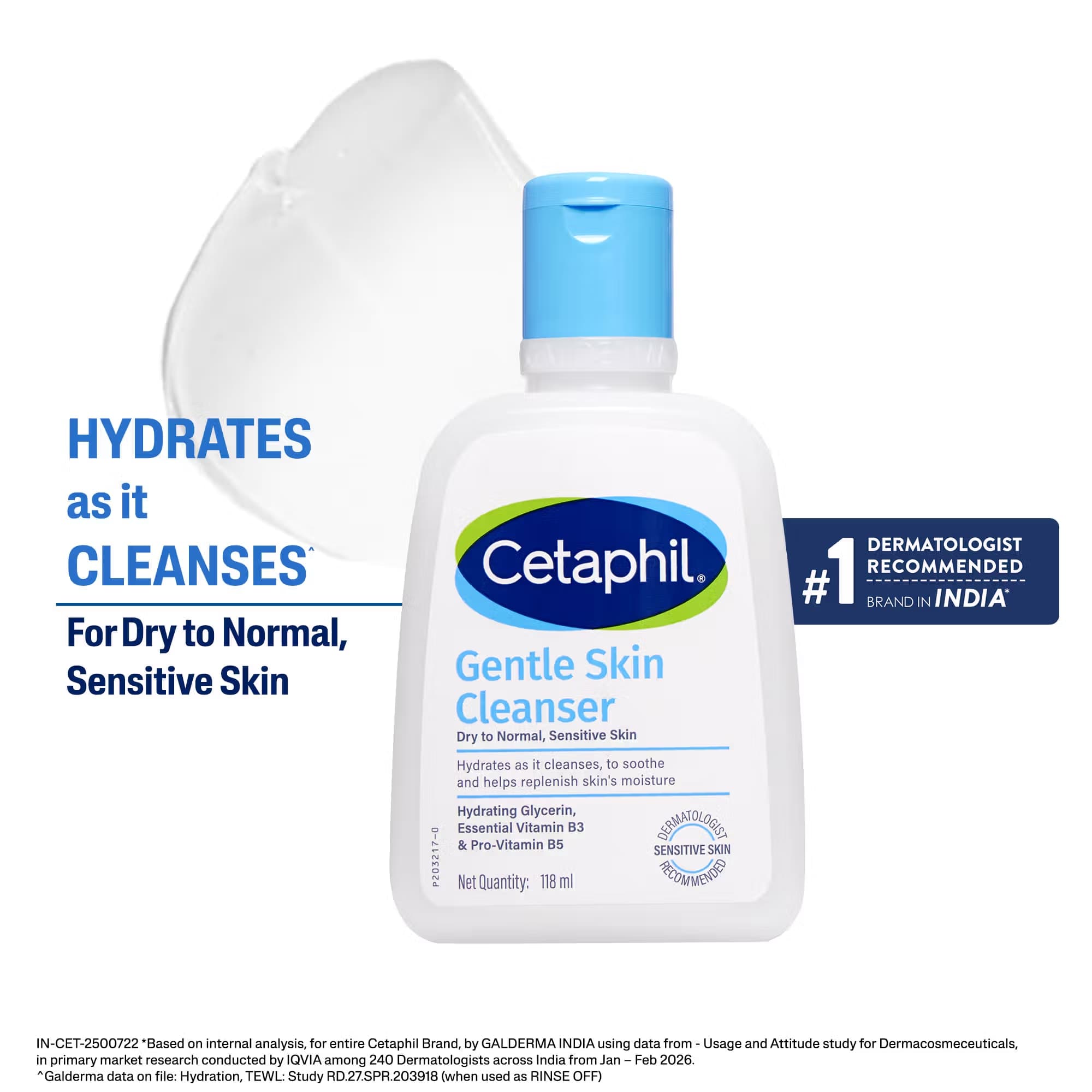 Cetaphil Gentle Skin Cleanser For Normal, Dry Skin Hydrates And Softens - Slide 1