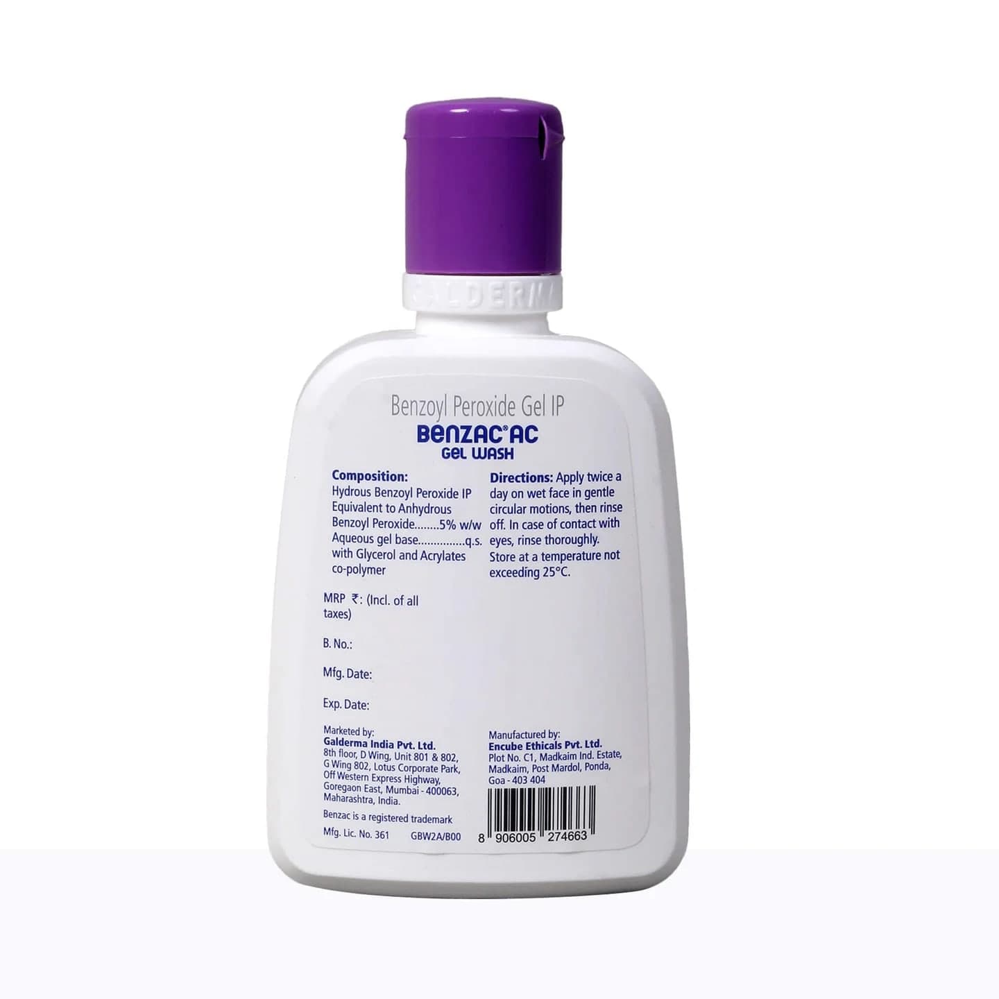 Benzac Gel AC Gel Wash 100 ml - Slide 2